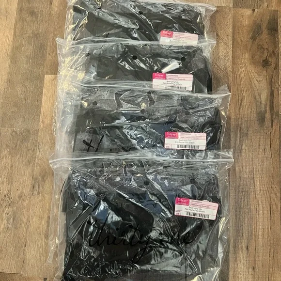 Charcoal Crosshatch Small Utility Tote - Picture 5 of 6